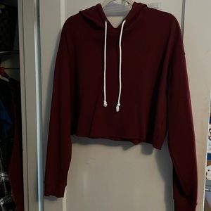 Size- L Wild Fable Maroon Cropped Hoodie